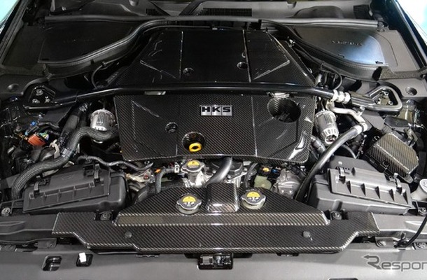 HKS DRY CARBON ENGINE COVER for Fairlady Z