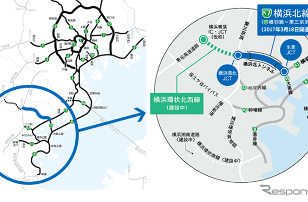 首都高速 横浜北線が3月18日に開通