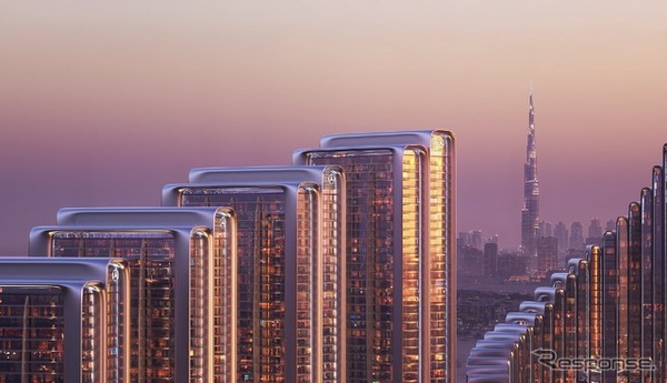 世界初のメルセデスベンツ・ブランド都市、ドバイに誕生…12棟のタワー