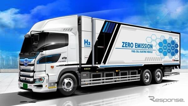 日野自動車、国内初の燃料電池大型トラック「プロフィア Z FCV」など4