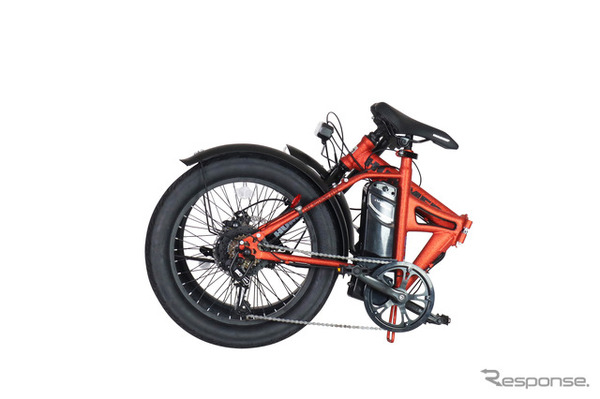 HUMMERブランド「電動アシスト折りたたみ自転車」発売、迫力のFAT
