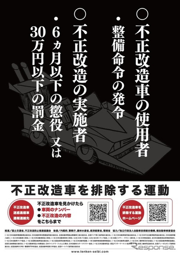 不正改造車を排除！…運動・強化月間がスタート…国土交通省 | CAR CARE PLUS