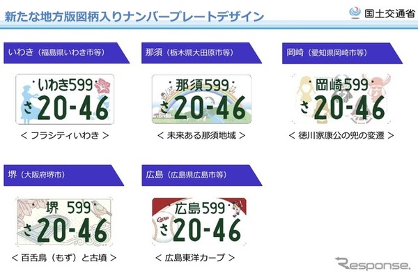 新しい地方図柄入りナンバー決定、沖縄県の「首里城復興」など10