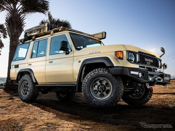 ランクル70 RAYS ボルクレーシング TE37XTLTD マットガンブラック