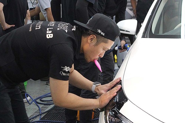 ボディ保護と色替えを両立する「カラーPPF」に注目…XPEL Japanが関西エリアの施工認定店向けに施工トレーニング研修を開催 画像