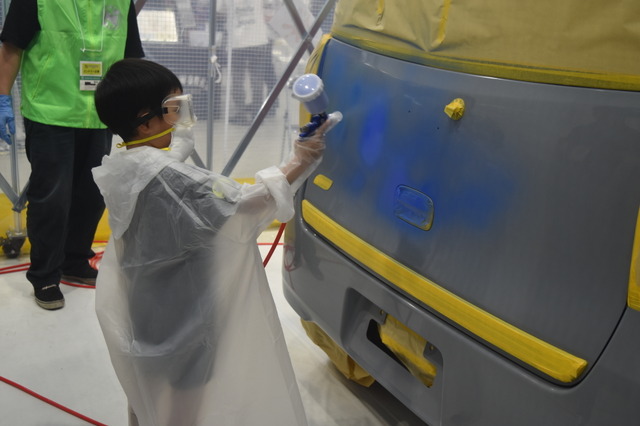 実車の塗装や重機の整備体験に子供たちも大興奮！「ジュニアメカニック2026 in 東北」が夢メッセみやぎで開幕 画像