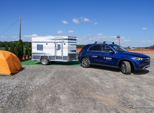 キャンピングカー牽引時でも自動駐車できる、ボッシュが次世代技術を初公開 画像