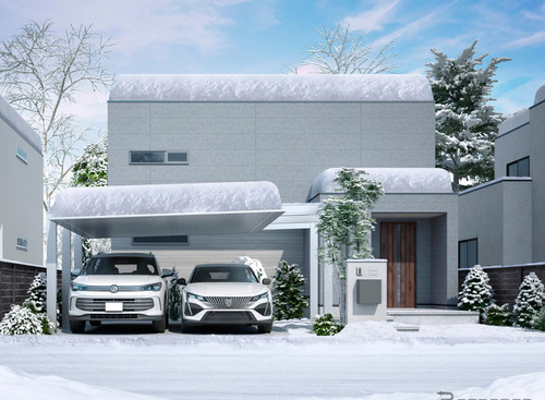 LIXIL、積雪地域向けアルミ屋根カーポート開発…6月発売 画像