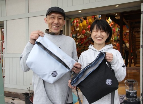 エアバッグ生地から生まれた「ボルダリング用バッグ」、豊田合成が発売 画像