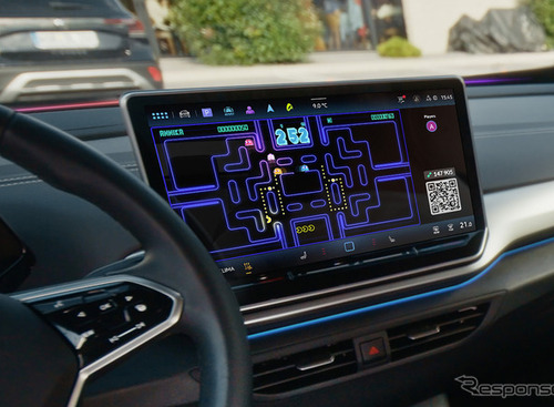 VWの車内で「パックマン」をプレイ可能に…スマホがコントローラー 画像