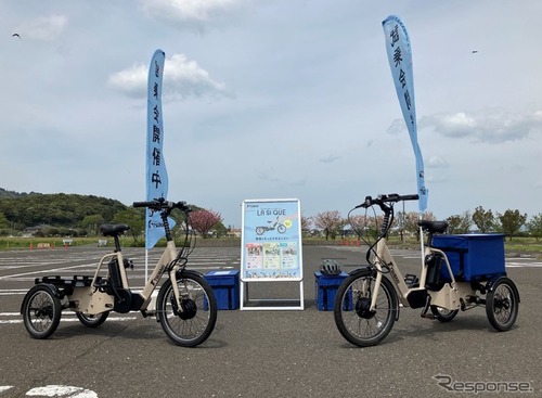 椿本チエインが開発する電動アシスト3輪自転車、若狭美浜でレンタル実証実験を開始 画像