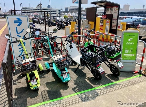 EVバイクシェアサービスの実証実験、大阪国際空港で開始…16歳以上は免許証不要 画像
