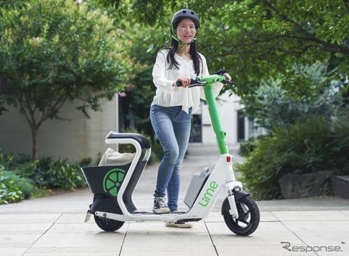 電動モビリティシェア「Lime」、イオン東雲店に国内最大規模のポート開設 画像