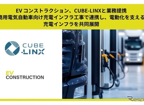 テラチャージ子会社EV Construction、CUBE-LINXと業務提携…商用EV向け充電インフラ整備を強化 画像