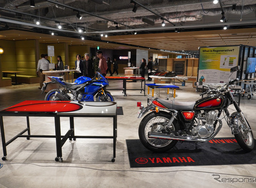 「SR400」の塗装をテーブルに…バイク部品で「家具」制作、ヤマハのモノづくり精神で「共創」活性化へ 画像