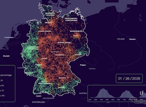 VWグループCARIAD、自動車の摩擦データを分析し路面のグリップ力を測る技術を開発 画像