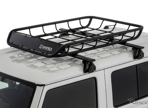 スッキリデザインで荷物も安定、カーメイトが新型「INNO ルーフバスケット100」発売 画像