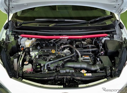 マイチェン後『アクア』のボディを補強、タナベ「ストラットタワーバー・プラス」と「アンダーブレース」を発売 画像