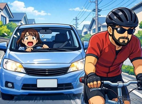 知っておこう！ 自転車追い抜きルール改正、距離と減速が義務化…道交法第18条第3項 画像