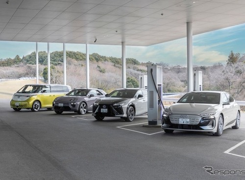 アウディ・ポルシェ・VWのEVオーナー、レクサス急速充電器を相互利用可能に…2026年末までに約190拠点へ拡大へ 画像