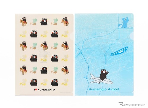くまモン×地図デザイン、ゼンリンがクリアファイル・ノート・折りたたみ傘を新発売 画像