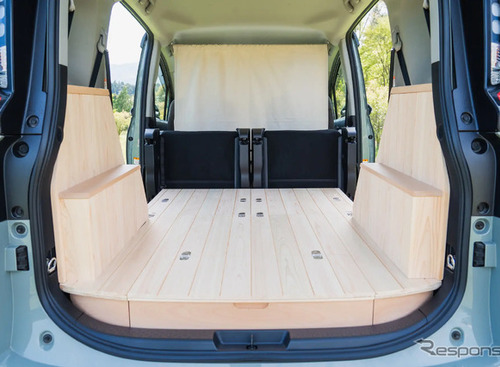 トヨタ『シエンタ』専用の車中泊キット、3列シート7人乗り用が新登場…YURT 画像