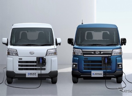 ダイハツ初の量産軽商用EV『e-ハイゼット』『e-アトレー』、アイシンやデンソーらが共同開発の「eAxle」採用 画像