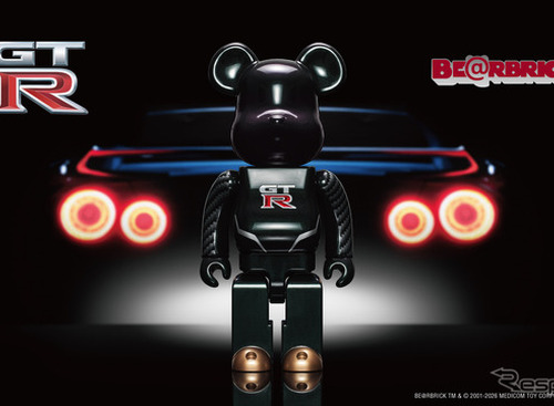 日産GT-R、生産終了記念「NISSAN GT-R BE@RBRICK 100% & 400%」…ミッドナイトパープルの限定デザインで7月2日発売 画像