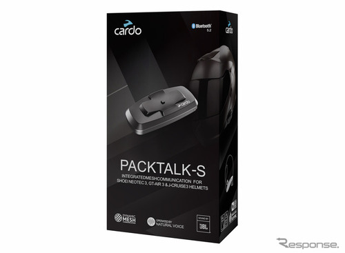 SHOEIヘルメットに一体装着… カルド、新型インカム『PACKTALK-S』発売　6万3800円 画像