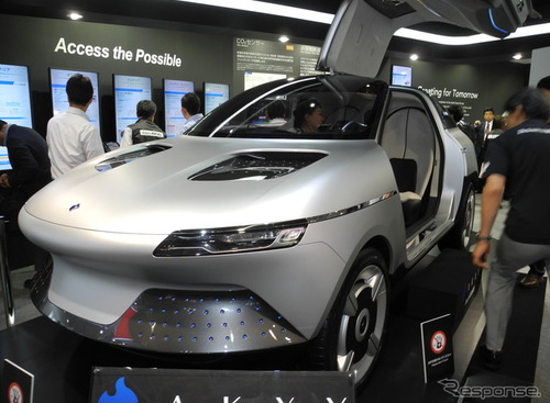 【人とくるまのテクノロジー2017】旭化成、コンセプトEV アクシー を展示！…自動車関連ビジネスを3倍に 画像