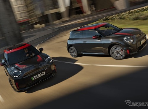 MINI JCW、日本未発売の限定モデルEV「TRACK STYLE EDITIONE」発売…各25台限定で640万円から 画像