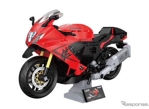 スズキ・ファン注目！　名車「ハヤブサ」を1/12ブロックキットで精巧に再現　2640円 画像