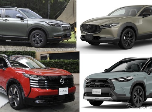 日産・キックス新型と、ライバル7車種を比較、ヴェゼルやCX-30など 画像