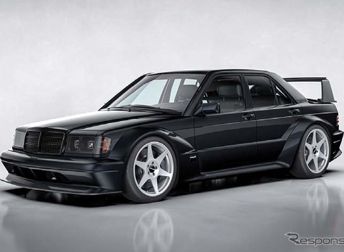 メルセデスベンツ『190E エボ2』再現のレストモッド『HWA EVO』にビーウィズ製オーディオ搭載へ 画像