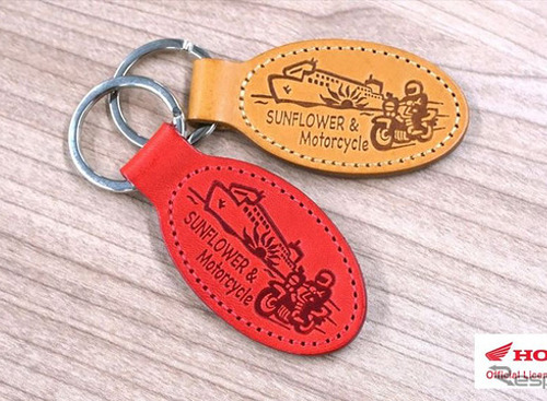 船旅＆ツーリングの思い出に、さんふらわあ・ホンダ・クシタニがコラボ、レザーキーホルダー発売 画像