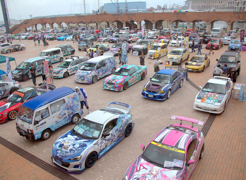 痛車・痛バイク100台が「川崎大師」で一斉交通安全祈願！…痛車イベント人気の高まり 画像