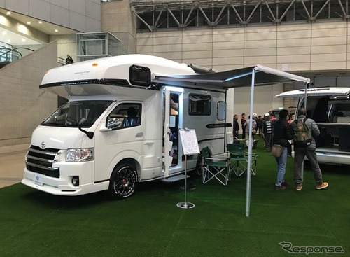標準装備の内容に注目、ハイエースベースのRVトラスト BoleroV-max…ジャパンキャンピングカーショー2018 画像