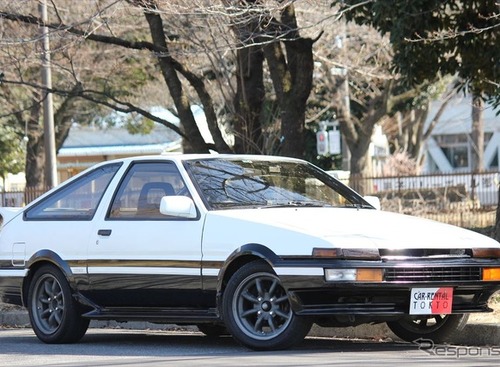 トヨタ「AE86（レビン/トレノ）」を借りられる！？　気になるお値段は… 画像