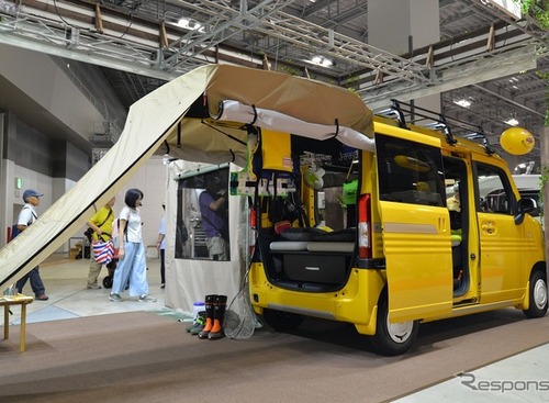 【東京キャンピングカーショー2018】ホンダ『N-VAN』をベースにした軽キャンパーが登場！ 画像