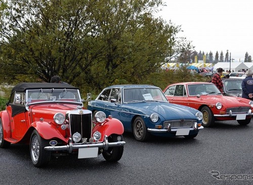 スバル R-2 、ダットサン 1000 などの 旧車とゆるキャラがコラボ！？ … 埼玉県羽生市 水郷公園 画像