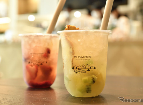 おしゃれカフェさながら！  フルーツティー販売＆“映え”コーナーも…三菱本社ショールーム 画像
