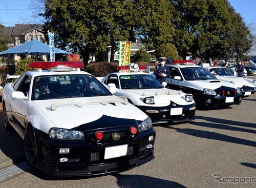 パトカーと旧車がコラボ！？　見応え満載の160台が集結…ニューイヤークラシックカーミーティングin羽生 画像