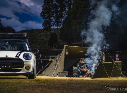 MINIで「気軽にソロキャンプ」カーシェアに新ストーリー…アルパイン 画像