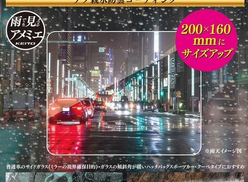 親水防曇コーティングフィルム「雨ミエ」サイズバリエーションパッケージ 画像