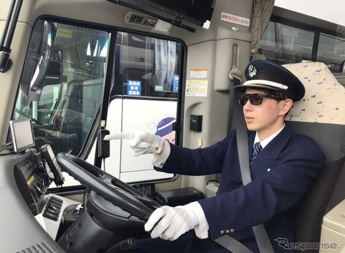 バス運転手もサングラスを着用、岡山・両備バスと福山・中国バスで 画像