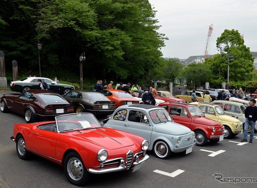 ミニ、500、ビートル、ポピーをバックに名車が集まる…横須賀ヒストリックカーデイ8th 画像