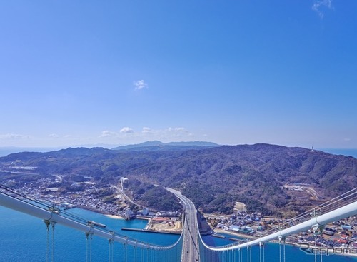 明石海峡大橋300mに登る、海面上1kmを歩く…インフラツアー 画像
