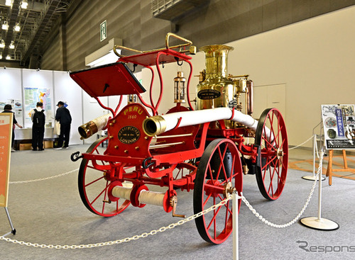 クラシック！ 江戸時代のポンプ車、T型フォード、オート三輪…東京国際消防防災展2023 画像