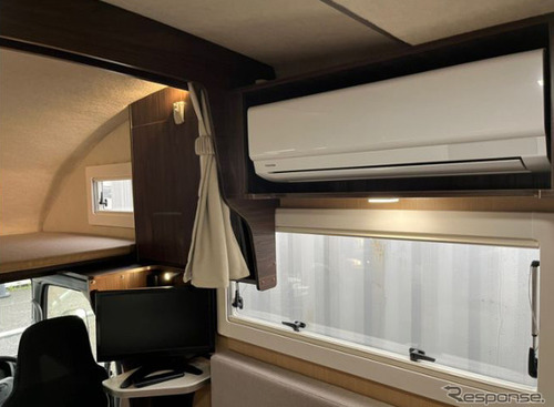 猛暑でも快適車中泊、家庭用エアコン搭載車を導入…大阪キャンピングカーレンタルセンター 画像