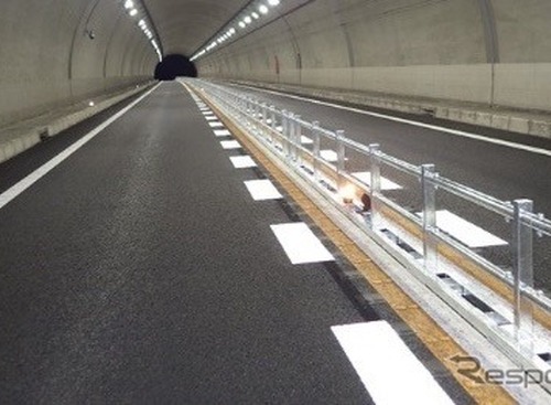 暫定2車線高速道路でセンターライン区画柵の設置拡大…長大橋梁とトンネル 画像